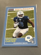 2021 Chronicles Draft Picks Michael Carter Orange Parallel Score Rookie NM