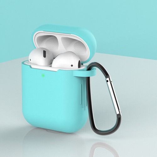Apple AirPods 1 2 Generation Silicone Cover Protective Skin Gel Case Shockproof - Picture 18 of 25