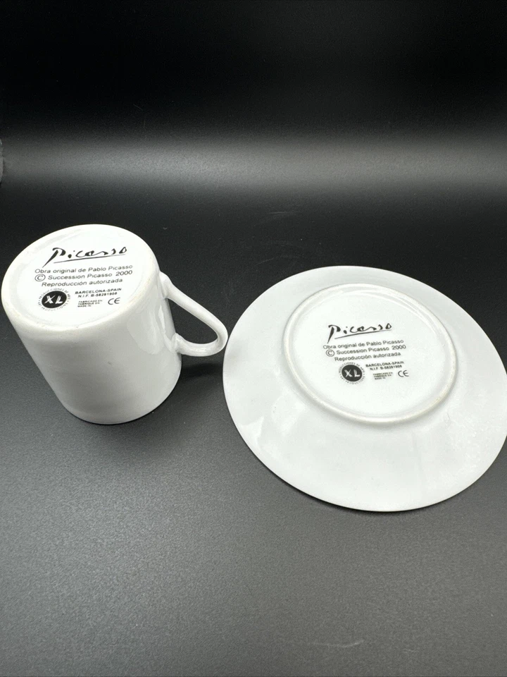 Taza y platillo espresso Obra Original De Pablo Picasso Reproducción España Foto 3 de 4