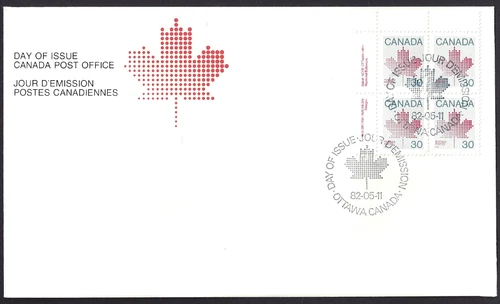 🍁Canada   #923 ULpb    "MAPLE LEAF"   Brand New 1982 First Day Cover