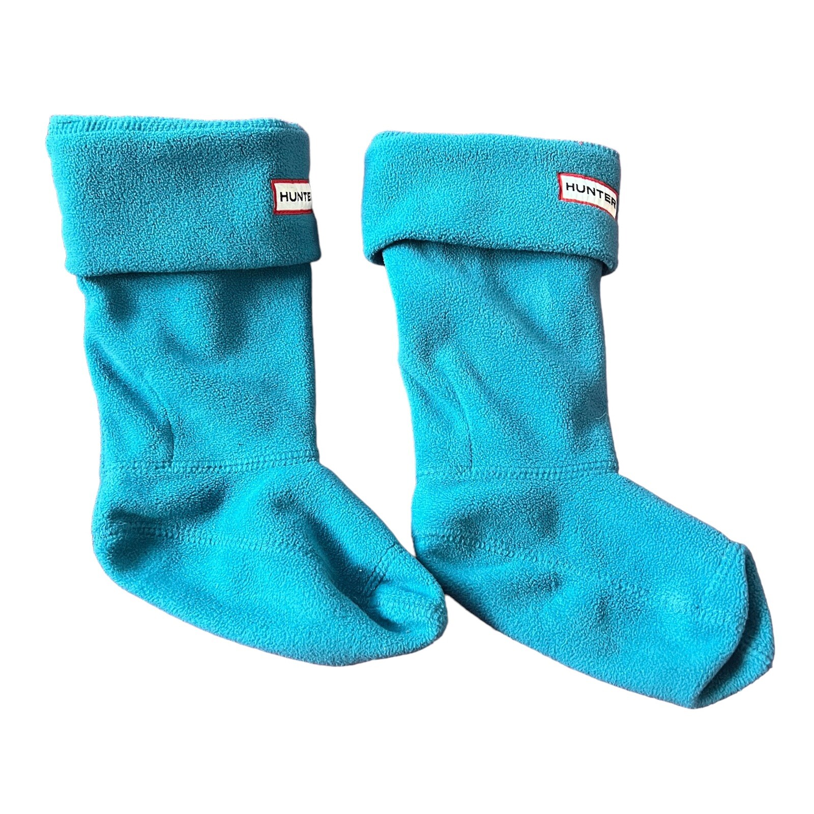 SAOLA Calze Wellington Welly in pile per bambini Hunter blu turchese suola 18 cm