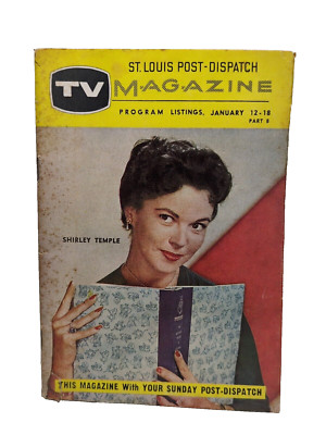 TV MAGAZINE St. Louis (MO) Post-Dispatch Shirley Temple Cover 1/12/1958 JJP 184