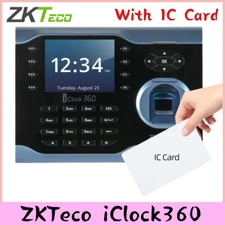 ZKTeco iClock360 +IC TCP/IP Biometric Fingerprint Attendance System Time Clock