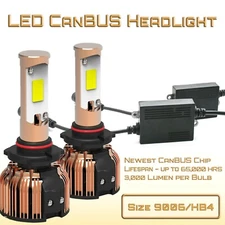 LED Head Light Conversion Kit - CanBUS Low Beam LED Bulbs 9006 (HB4) 
