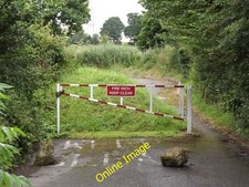 Photo 12x8 Fire Path - Keep Clear Tolworth Barrier across the Old Kingston c2012