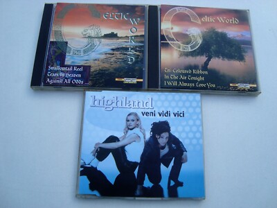 3CD- SET: 2x Various- CELTIC WORLD + HIGHLAND-VENI VIDI VICI- FOLK + POP