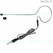3.5mm 1/8" Jack Screw Lock Microphone Single ear Headset Mono