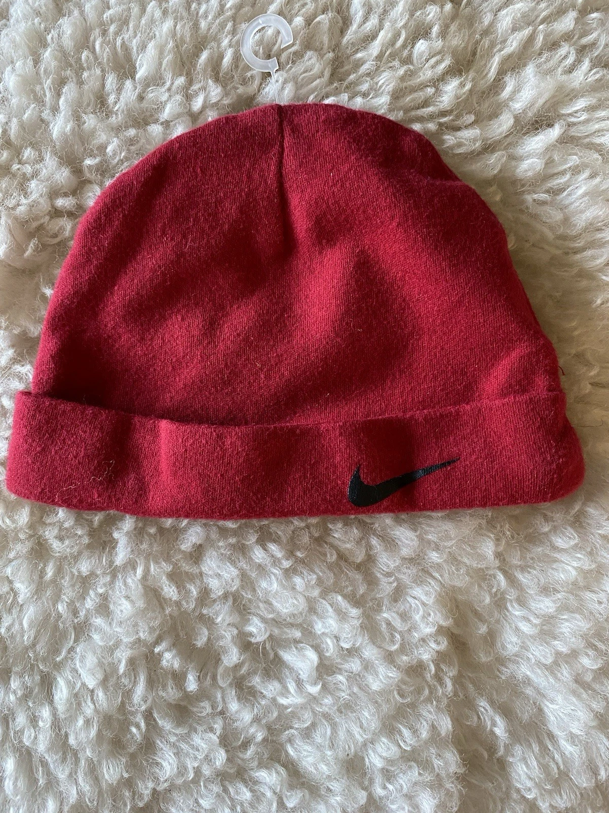 NIKE SWOOSH Baby Cap RED ADORABLE !!