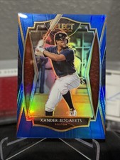 2021 Panini Select Baseball Xander Bogaerts Premier Level Blue Prizm 116/149