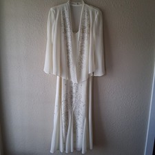 2 Pc Formal Dress Mother of Bride, Groom Chiffon Silver Studs