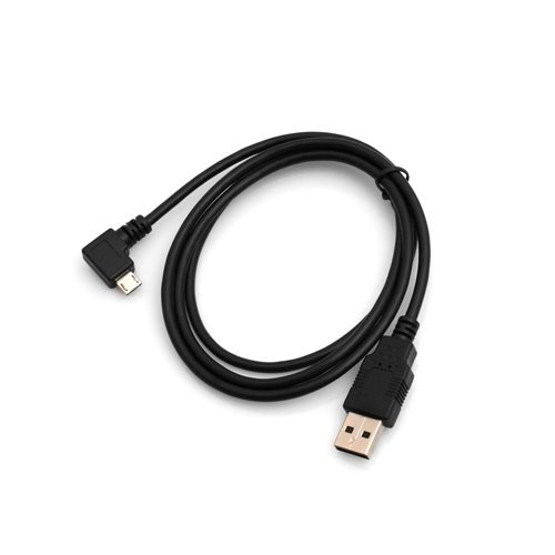 Cavo Micro USB System-S 140 Cm – Angolato A 90° (Sinistro) – Per Ricarica E Dati