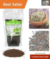 Fast-Growing Organic Broccoli Seeds - 8 Oz Non-GMO Superfood for Home Sprouting