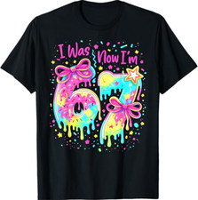 7th Birthday Girl I was 6 Now I'm 7 Year Old Girl Birthday T-Shirt
