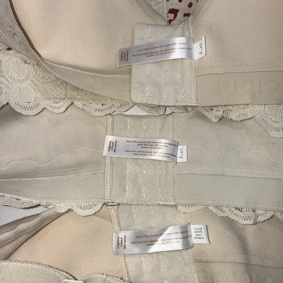 Sujetador Cacique By Lane Bryant ligeramente forrado sin alambre negro LOTE DE 3 talla 50DDD Foto 4 de 4