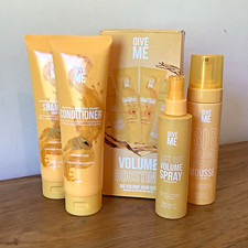 Give Me Volume Boosting Big Volume Hair Set Shampoo Conditioner Spray Mousse &pound;25