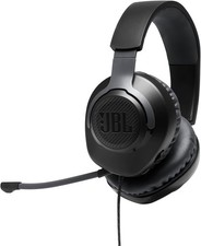 JBL Quantum 100 Wired Over-Ear Gaming Headphones W/Detachable Mic Black SEALED