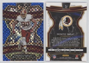2019 Panini Select Concourse Blue Prizm /175 Montez Sweat #12 Rookie RC