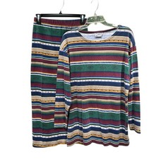 Vintage Y2K Ashly Brent Top+Skirt Set-Aztec Boho-Maxi Long Sleeve-Med-USA Made