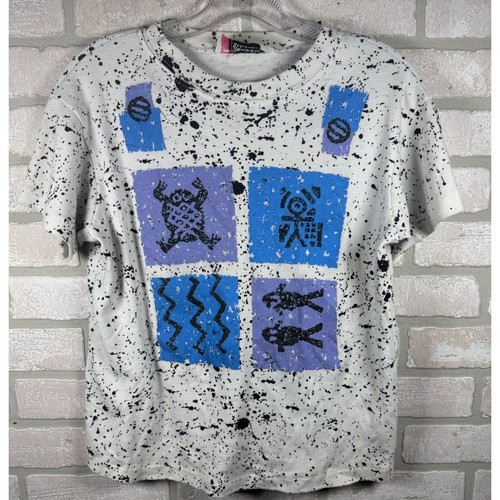 VTG 90s Graphic Print T Shirt Bundle Novelty Art Tee GAP & SASSY Youth XL - Picture 2 of 11