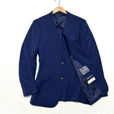 Bonobos 42R Slim Fit Jacket Blazer Wool Stretch Bright Navy Blue Partially Lined