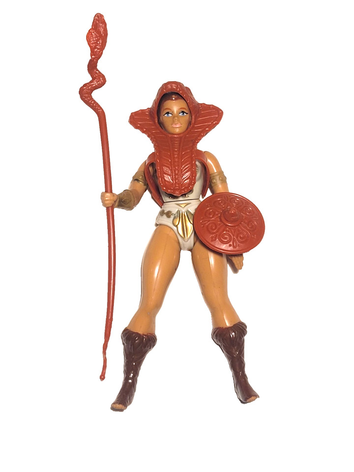 A complete original 1982 Teela figure with accessories and mini-comic — one of the most iconic female warriors in 80s toy history.