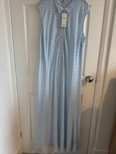 Marks and Spencer Sleeveless Summer Midi Dress Size 16 Tall