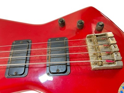 Electric Bass Guitar Greco Explorer EXB Red Made in 1984 S/N