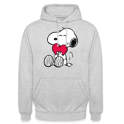 Peanuts Snoopy Herz Love Liebe Valentinstag Geschenk Unisex Hoodie Gr. S-4XL