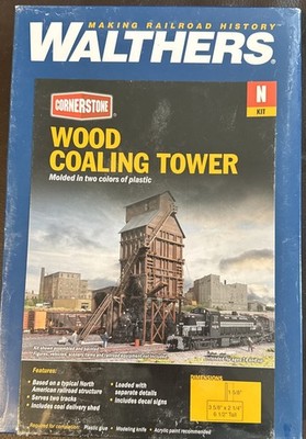 Walthers Cornerstone N Scale Wood Coaling Tower Kit Factory Sealed
