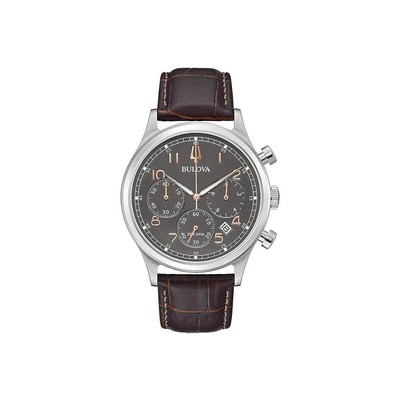 Bulova Herren Armbanduhr 96B356 Herrenuhr Kristallglas Quarzuhr 43mm B-Ware