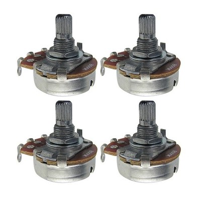FLEOR 4pcs B500K Pots Big Guitar Bass Potentiometers Short Split Shaft Full Size