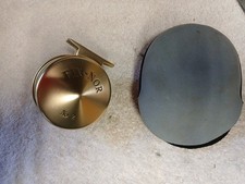 FIN-NOR No 2 Gold Fly Fishing Reel Pre-Owned, Working, Vintage, with Line. USA