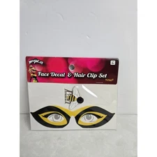Miraculous Ladybug Bee Costume Face Decal & Hair Clip Set Spirit Halloween Ages