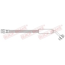 2x Quick Brake Bremsschlauch hinten 5WA611775 26119000