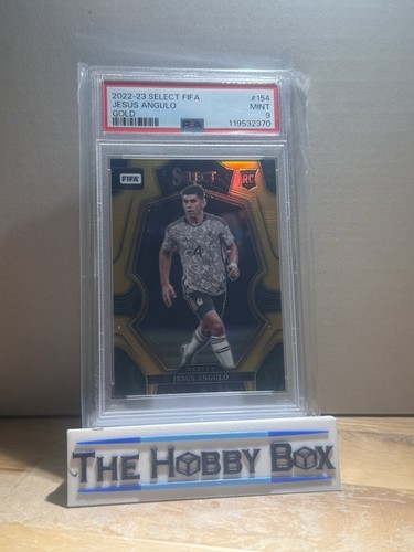 Jesus Angulo 2022-23 Panini Select FIFA - Gold /10 Rookie Mexico PSA 9