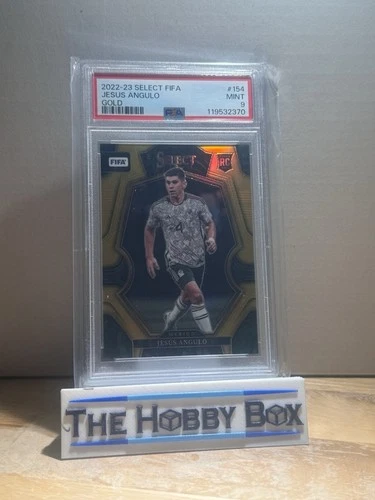 Jesus Angulo 2022-23 Panini Select FIFA - Gold /10 Rookie Mexico PSA 9