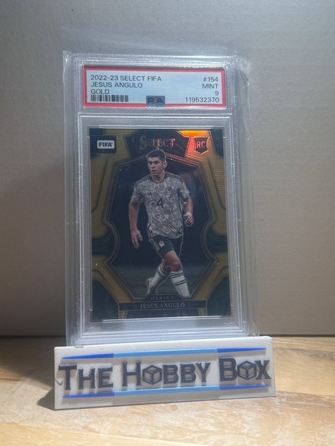 Jesus Angulo 2022-23 Panini Select FIFA - Gold /10 Rookie Mexico PSA 9