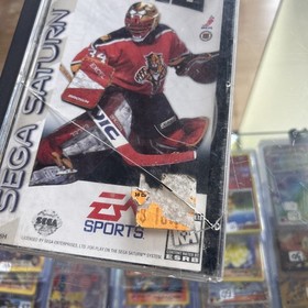 NHL 97 (Sega Saturn, 1996) complete in box broken case see photos