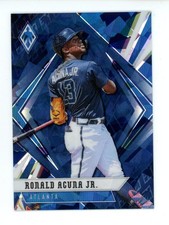 2021 Panini Chronicles Phoenix Blue Ice 22/25 Ronald Acuna Jr. #8 Atlanta Braves