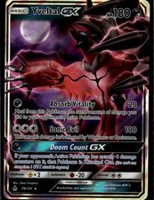 Yveltal GX Ultra Rare SM Forbidden Light 79/131 Darkness Holo Pokemon Card on eBay