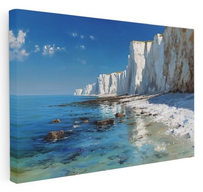 Pastello English Coast Collection White Cliffs of Dover Leinwand Wandbild