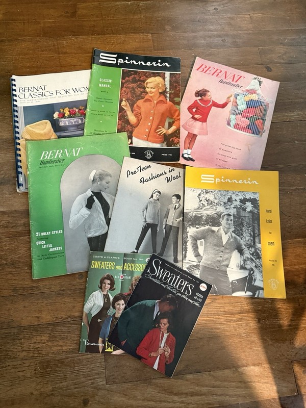 Vintage Knitting Booklets Total 8 Preowned