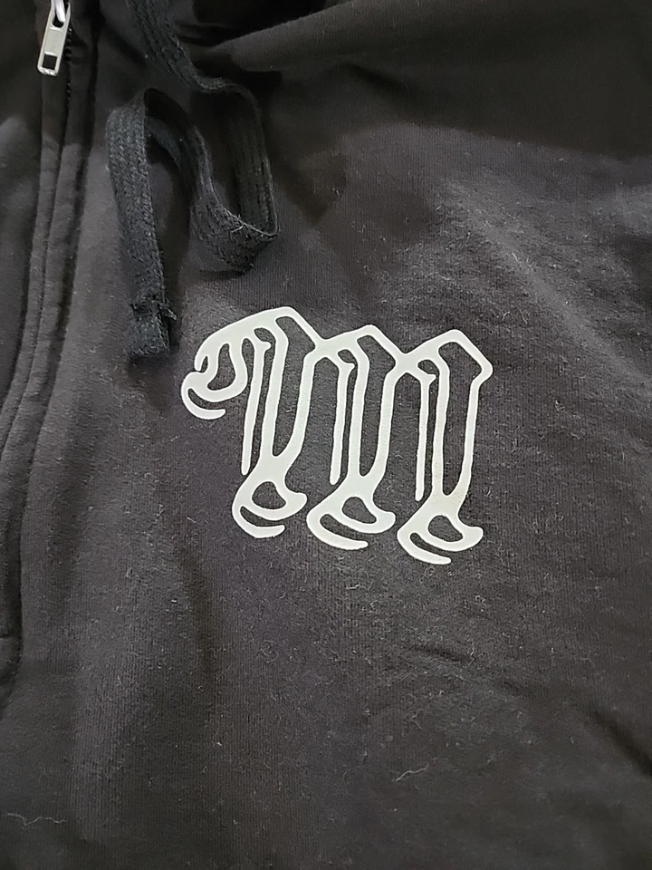 2006 The Menzingers American punk rock Rare Merch Full Zip Up Hoodie Mens 2XL - Image 4 of 4