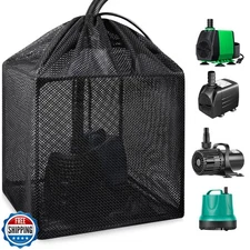 OUMEE Pump Filters Bag, Pond Barrier Bag Large Pump Mesh Bags for Outdoor Wat