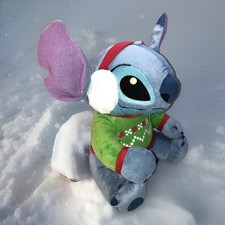 Lilo Stitch Plush Disney Christmas Holiday 11-in Large Stitch Just Play Stuff