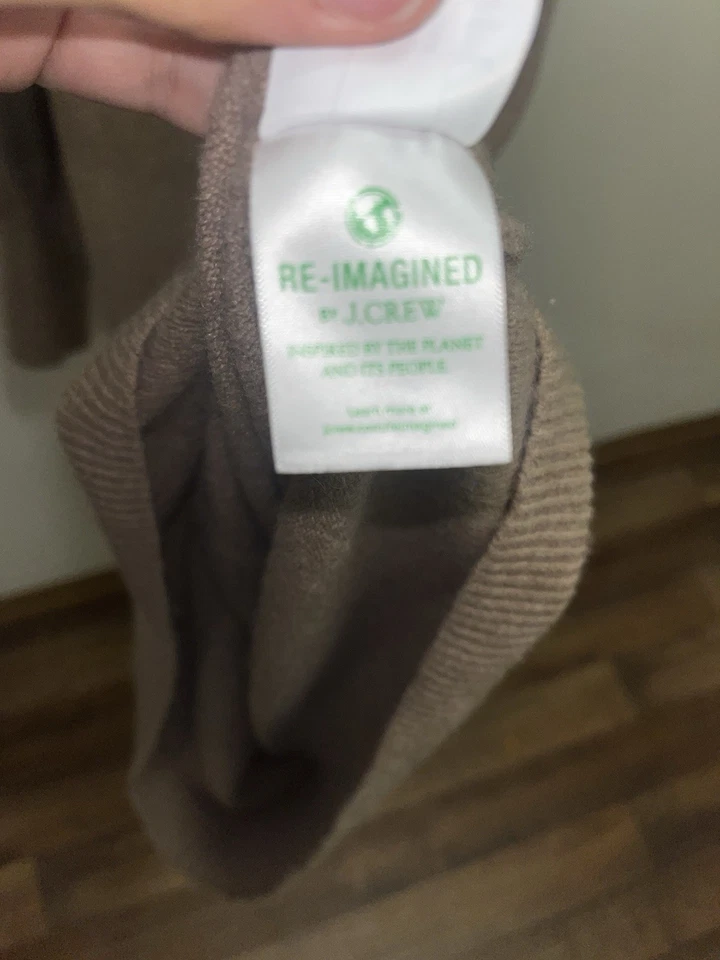 Vestido Suéter J Crew Talla L Media Cremallera Beige Lana Merino Alpaca Hilo Supersuave Nuevo con Etiquetas Foto 3 de 4