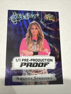 2024 Leaf Metal Women of Sport Amanda Sorensen Purple Wave Pre Prod Proof 1/1