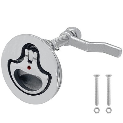 ISURE MARINE Boat Cam Latch Flush Pull Hatch Lift Stainless Steel with Back... 