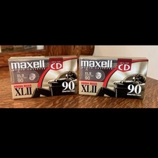Maxell XLII 90 Type II High Bias Audio Cassette Tapes Lot of 2 NEW NIP