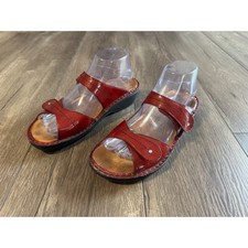 Sandalias De Mujer En Tejido Terciopelo De Color Rojo Con Tacón